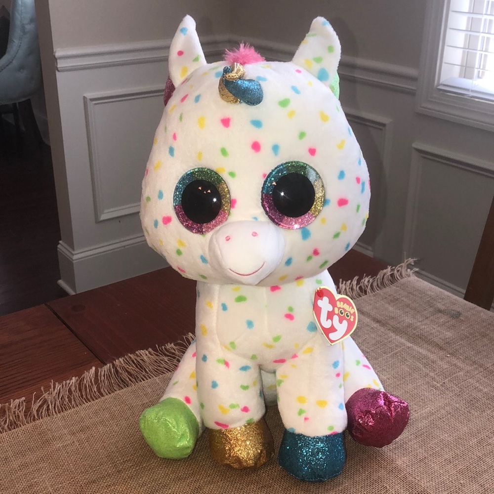 NWT Large Beanie Boo “Harmonie” Unicorn